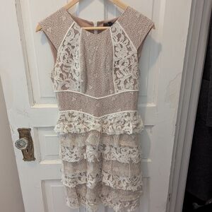 BCBGMaxAzria White Lace Dress